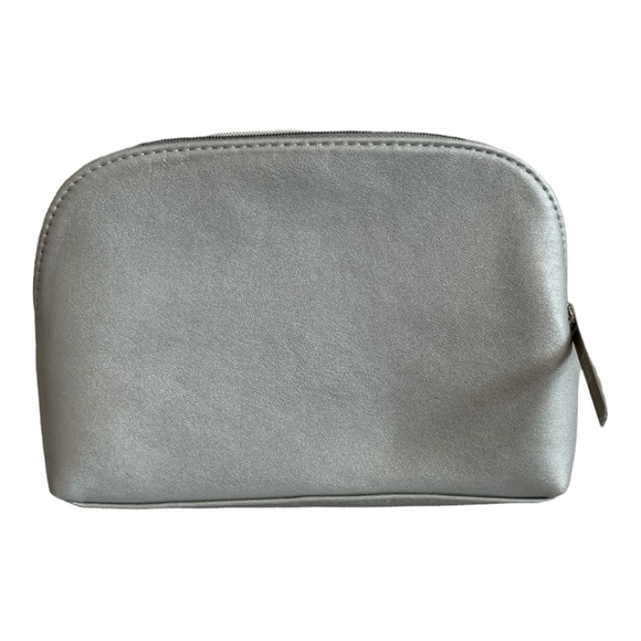 La Prairie Makeup Bag Silver Cosmetics Bag Case Purse Makeup Organizer - Picture 4 of 5